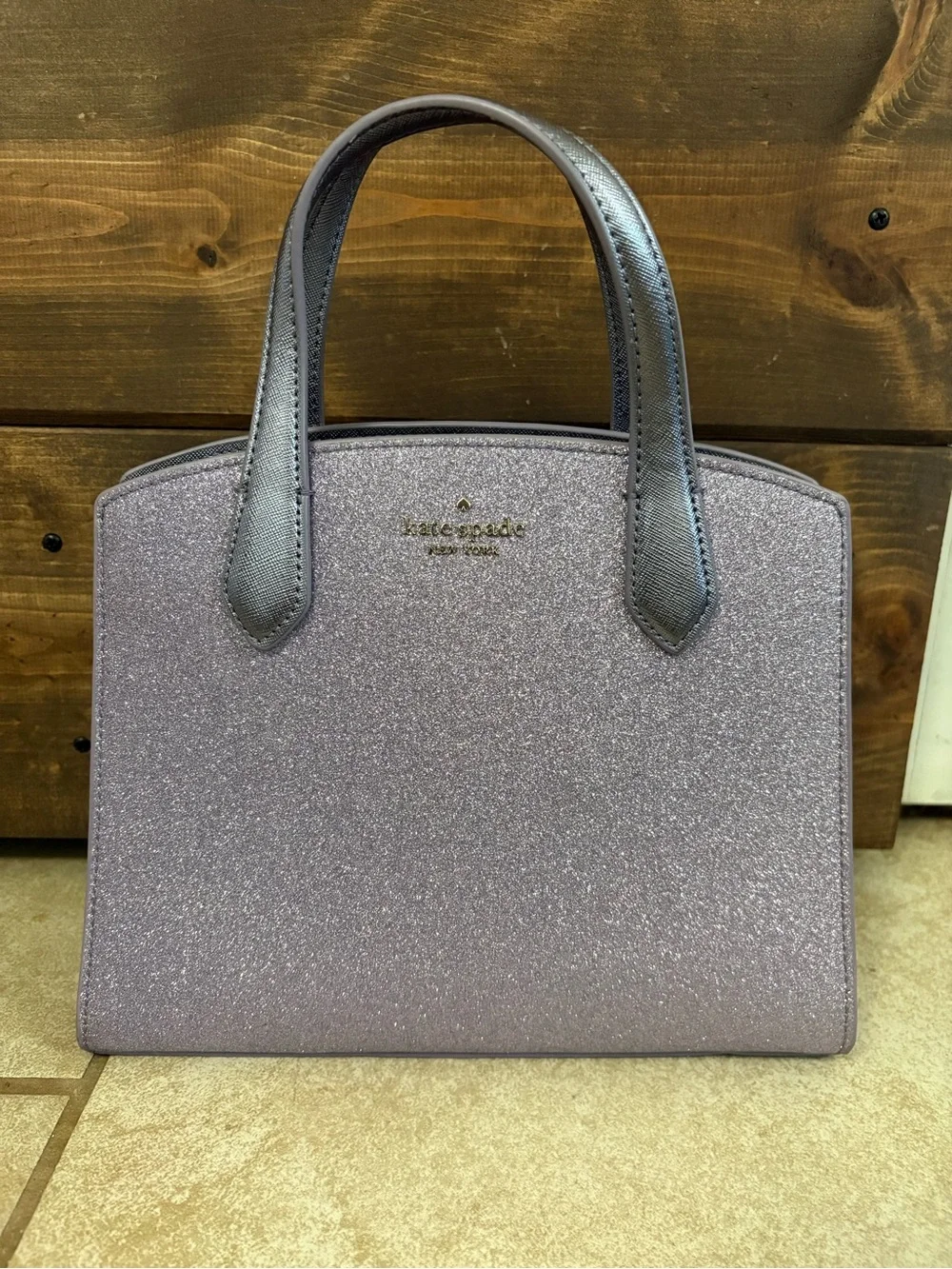 kate spade Glitter Lavender Satchel